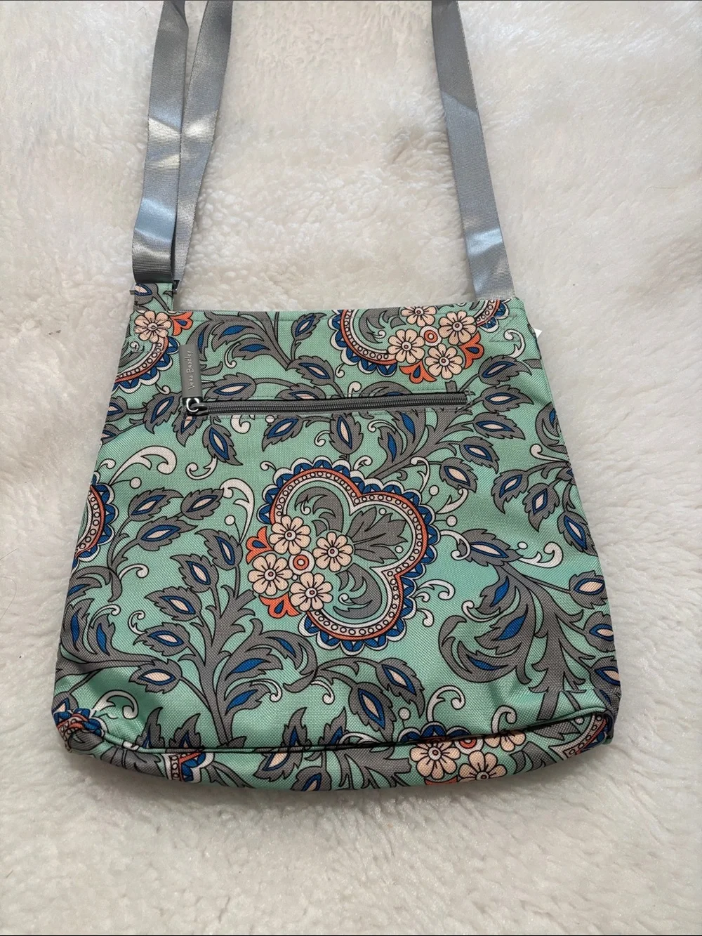 Vera Bradley Floral Print Crossbody Bag - Mint Green